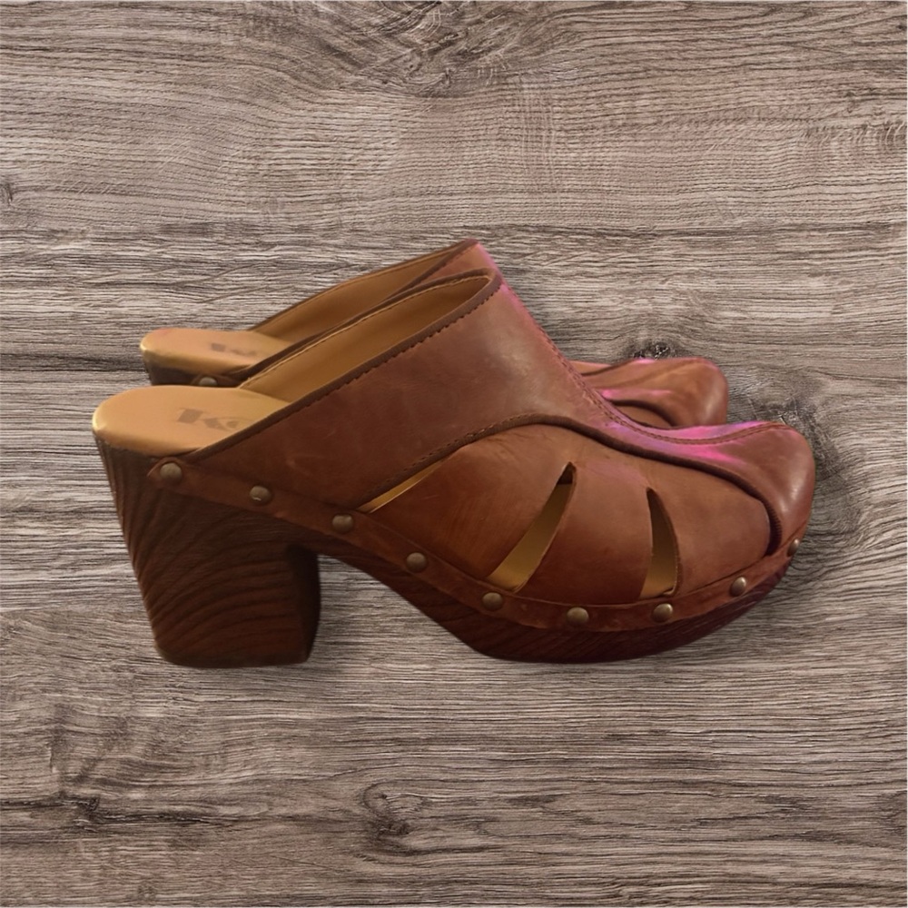 Kork-Ease Brown Leather Mules - Picture 3 of 4
